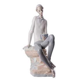 Фарфорова статуетка LLADRO "Єврейський студент", 30 см