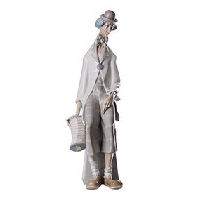 Велика статуетка LLADRO "CLOWN WITH CONCERTINA", 45 см