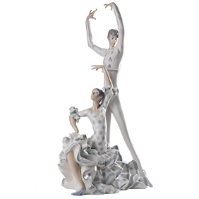 Велика скульптура LLADRO "Танцюристи Фламенко", 48.5 см