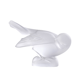 Кришталева статуетка прес-пап'є LALIQUE "Sparrow Head In Wing", 8 см