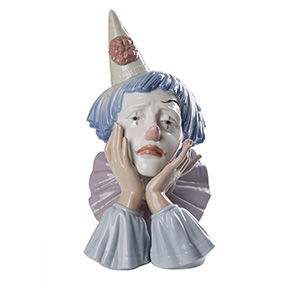 Порцеляновий бюст клоуна LLADRO "JESTER", 31 см