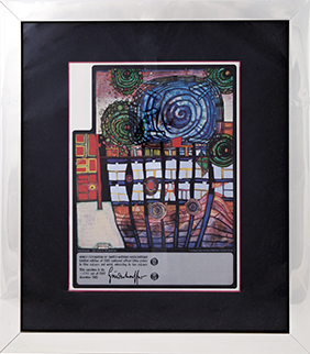 Friedensreich HUNDERTWASSER "Escape Of The Indoor Sky"