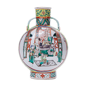 Китайська порцелянова ваза Famille Verte, Xuande mark, 25.5 см