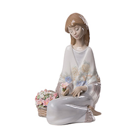 Фарфорова статуетка Lladro "Квіткова пісня", 18 см