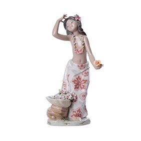 Фарфорова статуетка Lladro "Гавайська танцівниця", 21 см