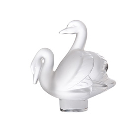 Мініатюрна кришталева статуетка Lalique "Two Swans", 8 см